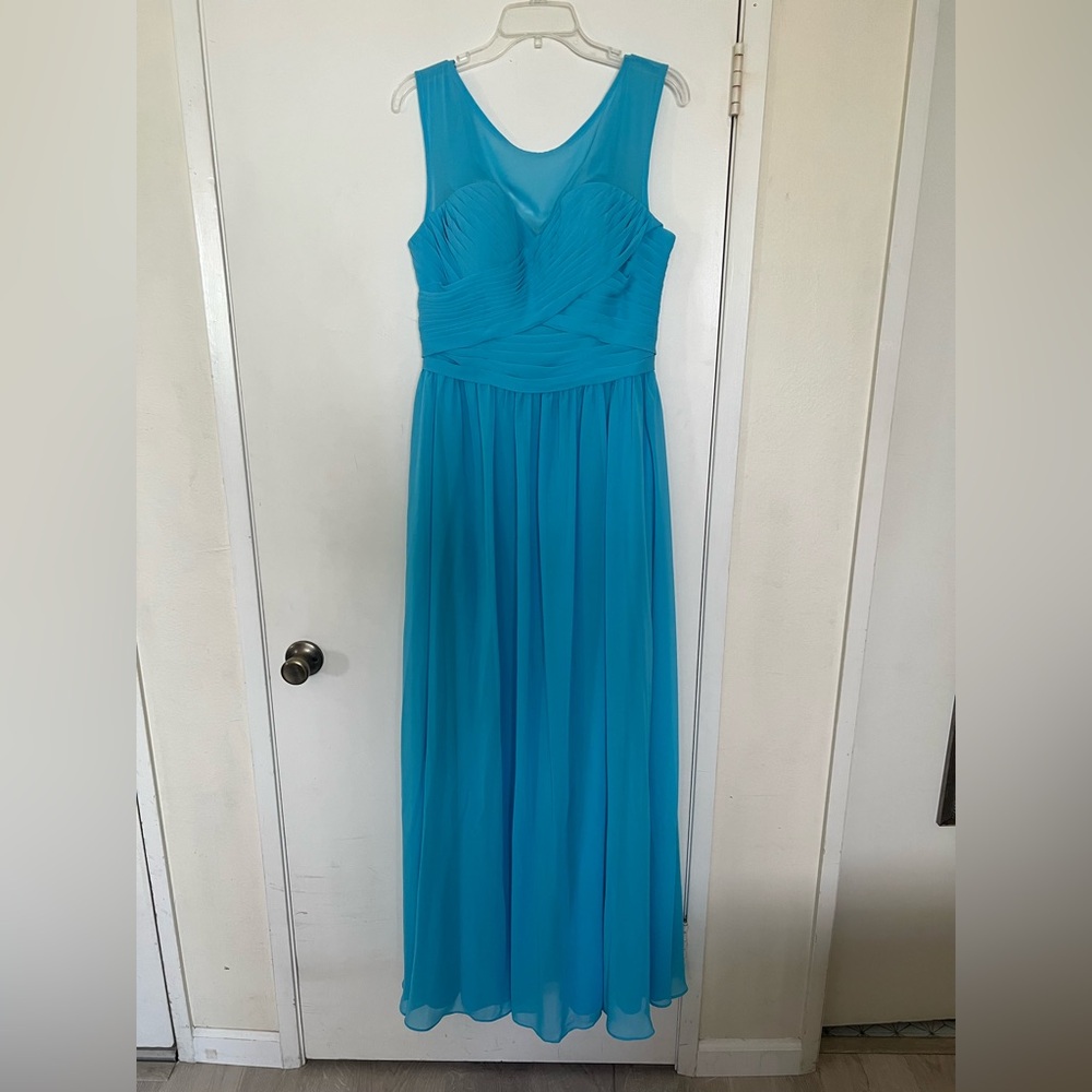 Elegant Blue Sleeveless Dress
